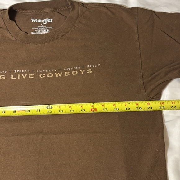 Wrangler Brown Graphic T-Shirt size L - Picture 4 of 9